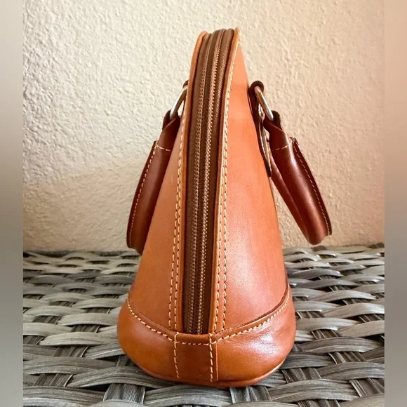 Genuine Italian Leather Mini Dome Satchel Handbag - I Medici Firenze - Picture 8 of 13